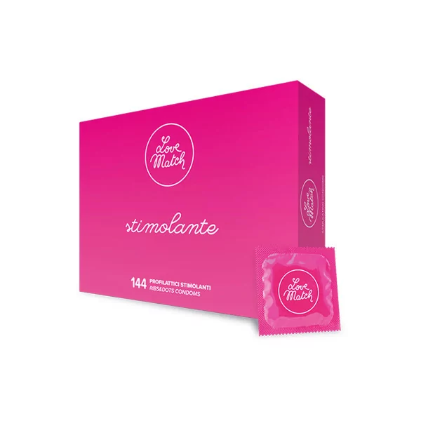 144 Gestructureerde Love Match Condooms - Love Match (€ 69,00) | Poppers Express