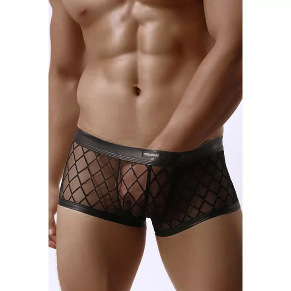 Boxer Negro Semi Transparente - (14,90 €) | Poppers Express