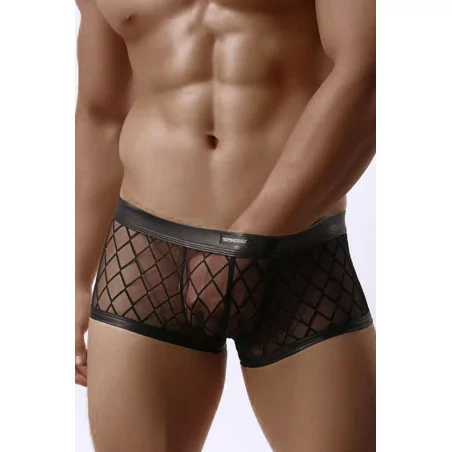 Boxer Noir Semi Transparent - (14,90 €) | Poppers Express