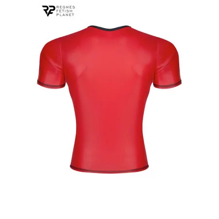 T-shirt Wetlook Rouge avec Col V - Regnes (34,90 €) | Poppers Express