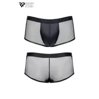 Black Wetlook and Mesh Boxer - Regnes (€33.90) | Poppers Express