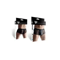 Black Wetlook and Mesh Boxer - Regnes (€33.90) | Poppers Express