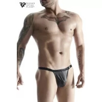 Tanga Nero Lucido Wetlook - Regnes (29,90 €) | Poppers Express