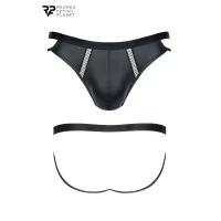 Jockstrap Negro Wetlook con Malla - Regnes (27,90 €) | Poppers Express