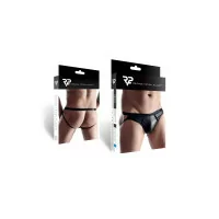 Jockstrap Noir Wetlook avec Mailles - Regnes (27,90 €) | Poppers Express