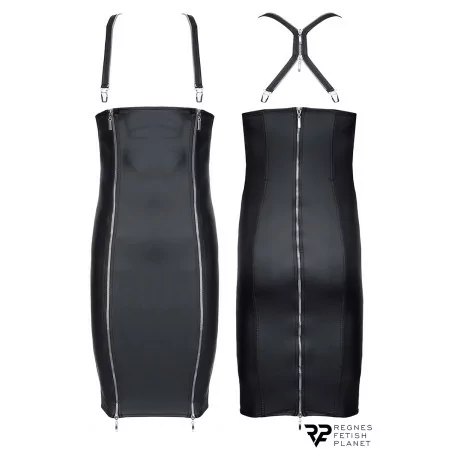 Split Zippered Dress with Removable Straps - Regnes (€88.90) | Poppers Express