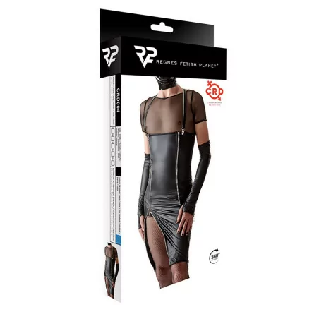 Split Zippered Dress with Removable Straps - Regnes (€88.90) | Poppers Express