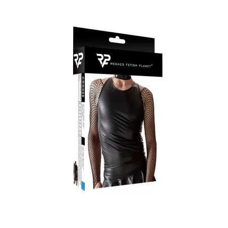 Tank Top in Black Mesh - Regnes (€46.90) | Poppers Express