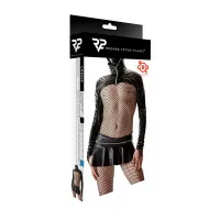 WetLook Jas met Hoge Kraag en Ritssluiting - Regnes (€ 48,25) | Poppers Express