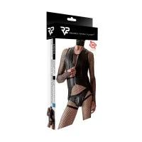 Body Crossdresser Abierto y Cremallera Brillante Negro - Regnes (57,90 €) | Poppers Express