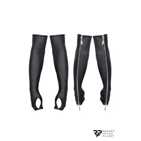 Long Wetlook Gloves with Zipper Closures - Regnes (€39.90) | Poppers Express