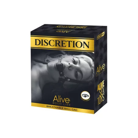 Red Perforated Ball Gag - Discretion - Alive (€9.90) | Poppers Express