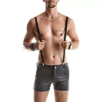 Elegant and Versatile Black Suspenders - Regnes (€46.90) | Poppers Express