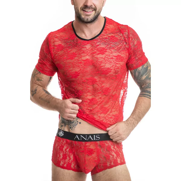 Camiseta de Encaje Rojo - Brave - Anaïs for Men (33,90 €) | Poppers Express