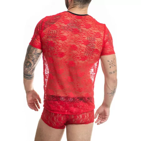 Camiseta de Encaje Rojo - Brave - Anaïs for Men (33,90 €) | Poppers Express