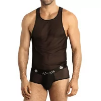 Black Semi-Transparent Tank Top Eros - Anaïs for Men (€26.90) | Poppers Express