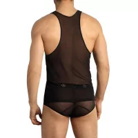 Black Semi-Transparent Tank Top Eros - Anaïs for Men (€26.90) | Poppers Express