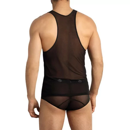 Black Semi-Transparent Tank Top Eros - Anaïs for Men (€26.90) | Poppers Express