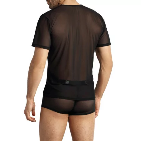 Schwarzes Halbtransparentes T-Shirt - Eros - Anaïs for Men (33,90 €) | Poppers Express