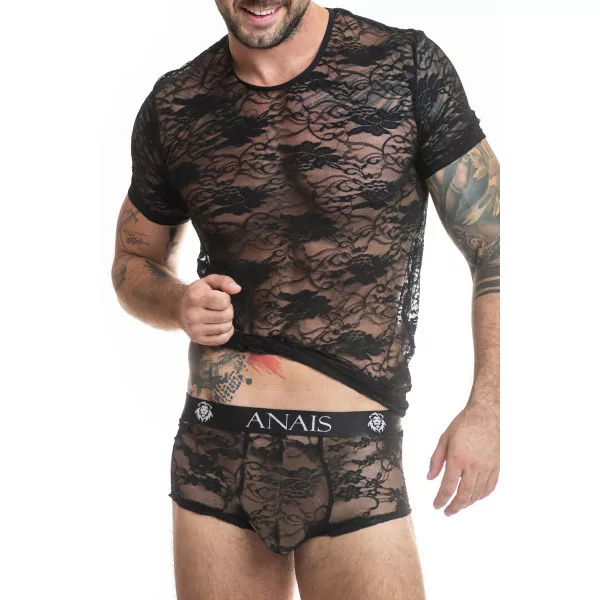 Camiseta de Encaje con Motivo Floral - Romance - Anaïs for Men (33,90 €) | Poppers Express