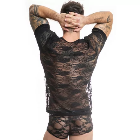 Camiseta de Encaje con Motivo Floral - Romance - Anaïs for Men (33,90 €) | Poppers Express