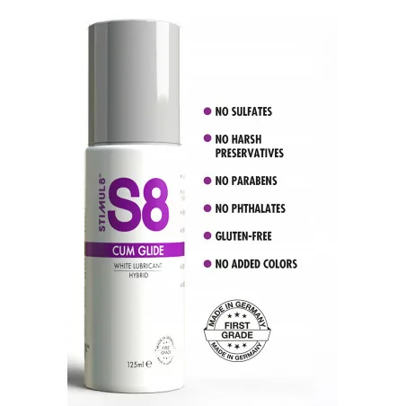 Lubricante Híbrido Efecto Semen S8 125ml - Stimul 8 (21,95 €) | Poppers Express