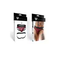 Black & Red Zebra Tulle Jockstrap - Regnes - Regnes (€49.90) | Poppers Express