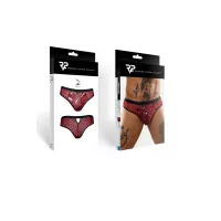 Slip Brésilien Zébré Rouge et Noir - Regnes (49,90 €) | Poppers Express