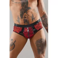 Shorty à zip en tulle zébré - Regnes (59,90 €) | Poppers Express