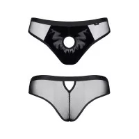 Brazilian Mesh & Vinyl Brief with Penis Opening - Regnes (€49.90) | Poppers Express