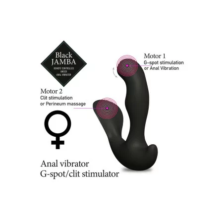 Remote-Controlled Vibrating Anal Stimulator - Black Jamba - (€55.95) | Poppers Express