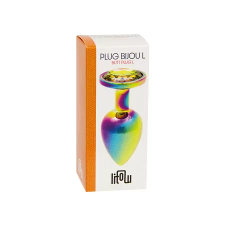 Plug Bijou Rainbow L - Litolu (16,90 €) | Poppers Express