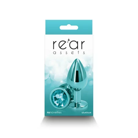 Green Jewel Plug in Chrome Aluminum - Size M - NS Novelties (€17.90) | Poppers Express