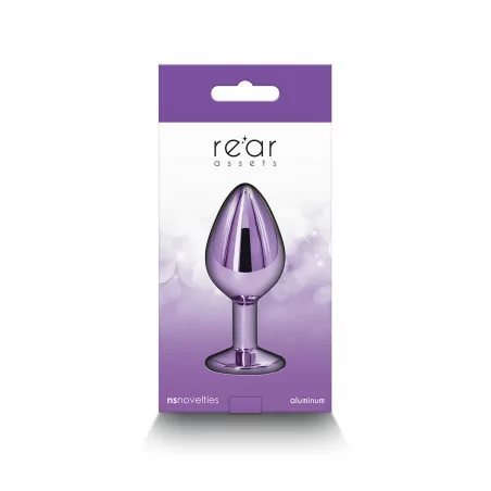 Purple Jewel Plug in Chrome Aluminum - Size M - NS Novelties (€17.90) | Poppers Express