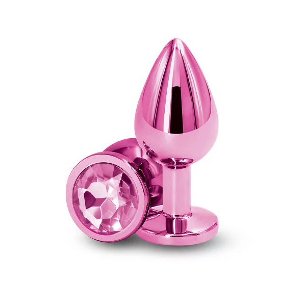 Plug Bijou Rose en Aluminium Chromé - Taille M - NS Novelties (17,90 €) | Poppers Express