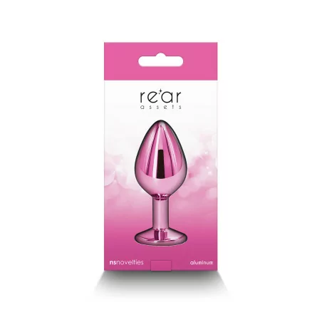 Pink Jewel Plug in Chrome Aluminum - Size M - NS Novelties (€17.90) | Poppers Express