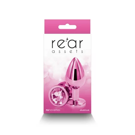 Pink Jewel Plug in Chrome Aluminum - Size M - NS Novelties (€17.90) | Poppers Express