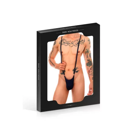 Body String Heren Zwart - Paris Hollywood - (€ 12,90) | Poppers Express