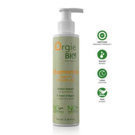 Organic Chamomile Lubricant Gel - 100ml - Orgie (€14.90) | Poppers Express