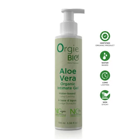 Gel Lubrifiant Bio & Vegan à L'Aloe Vera - 100ml - Orgie (14,90 €) | Poppers Express