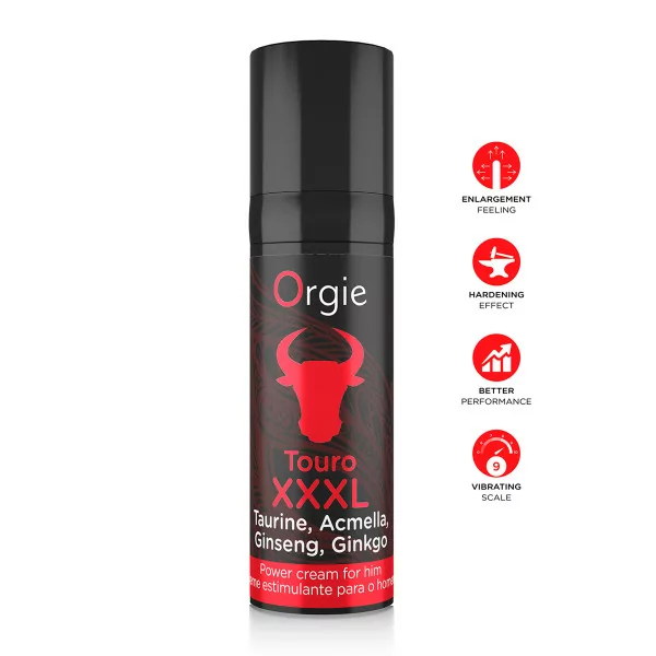 Crème pour Améliorer Érection & Performances — Touro XXXL Power Cream 15ml - Orgie (25,99 €) | Poppers Express