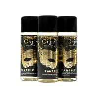 Set aus 3 Sinnlichen Massageölen Tantric Glanzeffekt - Orgie (31,90 €) | Poppers Express