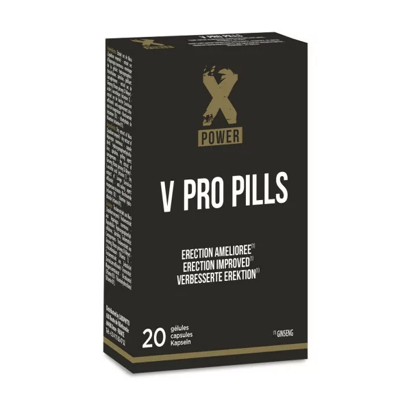 Activador de Erección y Retardante - V Pro Pills (20 cápsulas) - XPower (54,90 €) | Poppers Express