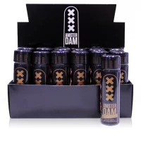 Caja Expositora de 18 Poppers Amsterdam XXX Black Label 24ml (Amilo Triple Destilación) - Amsterdam (215,00 €) | Poppers Express