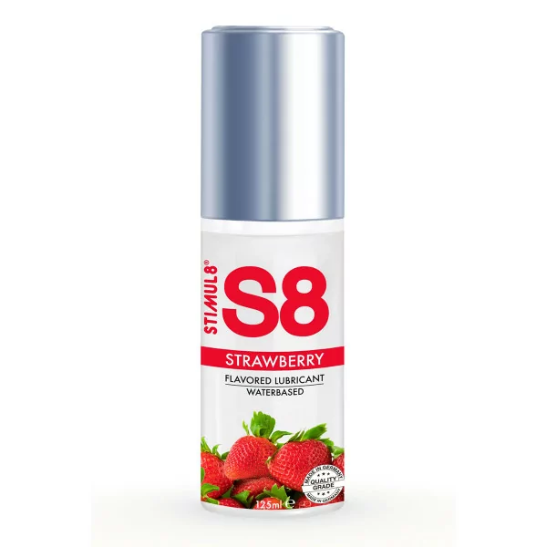 Lubrifiant S8 Fraise 125ml - Stimul 8 (16,95 €) | Poppers Express