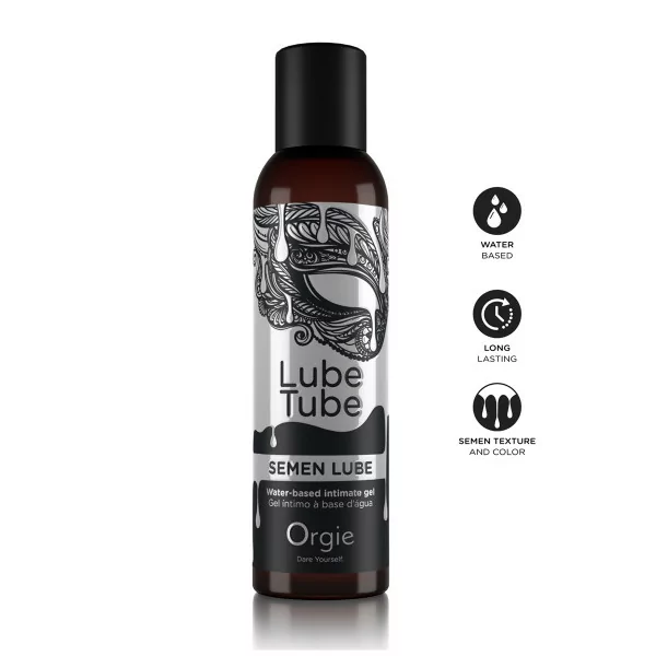 Natuurlijk Glijmiddel met Sperma-Effekt - Lube Tube Semen Lube 150ml - Orgie (€ 20,90) | Poppers Express