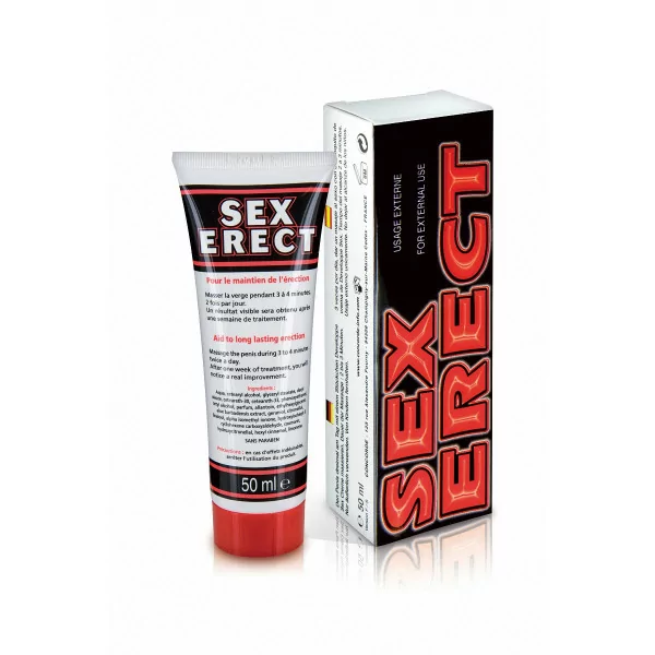 Crema de Erección - Sex Erect 50ml - (12,90 €) | Poppers Express