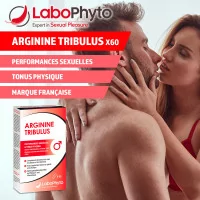 Booster de testostérone & vitalité sexuelle : Arginine Tribulus — 60 gélules - Labophyto (24,91 €) | Poppers Express