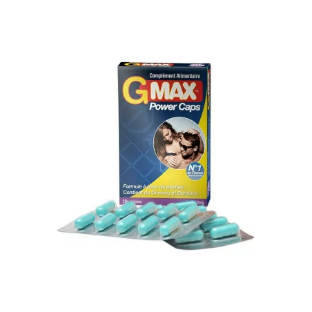 G-Max Power Caps Hombre - 20 cápsulas afrodisíacas - G-MAX (69,00 €) | Poppers Express