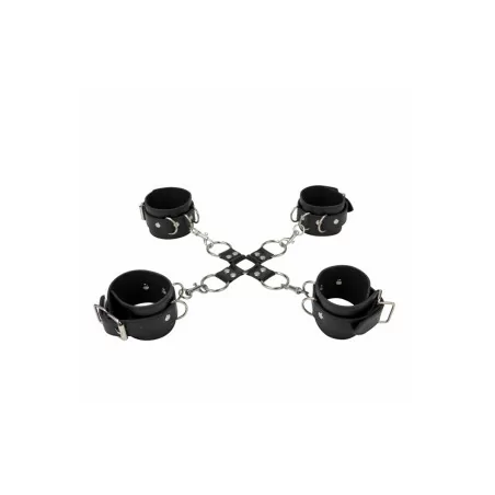 Leather handcuffs wrists & ankles - Ouch! (€34.56) | Poppers Express